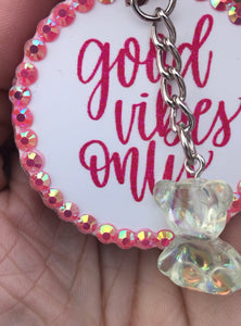 Good Vibes Only key chain